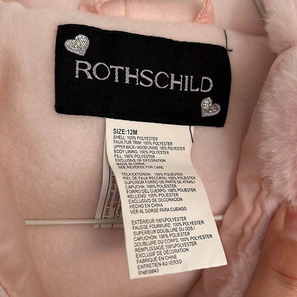 Rothschild 12mos Infant Snow Bunting NWOT - Picture 2 of 4